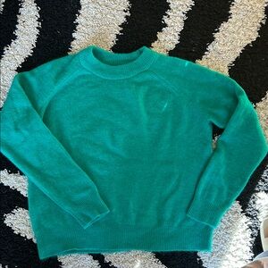 Zara Vibrant Green Crew Neck Sweater Size Small